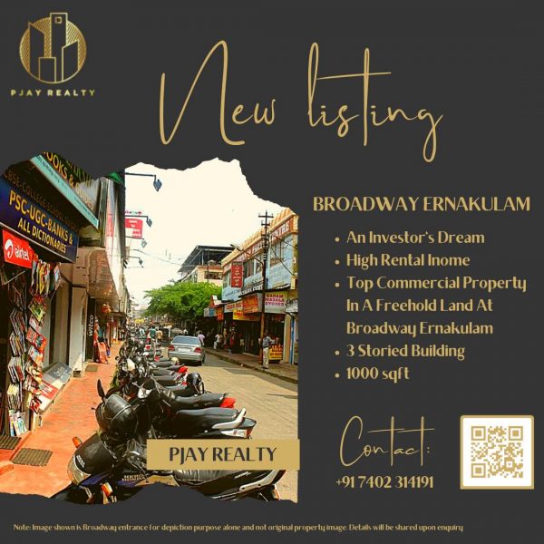 Commercial property for sale in Broadway Ernakulam